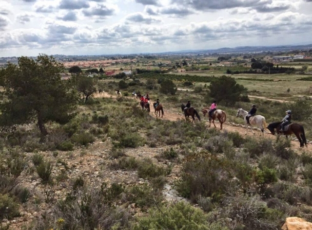 a caballo por la naturaleza